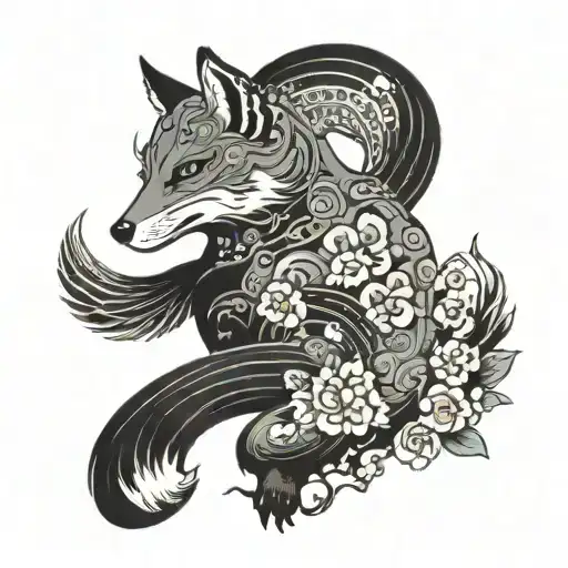A fox that reminds me of greed tattoo design idea