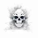 dancing skeletons tattoo design idea