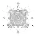 S K P r e tattoo design idea