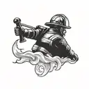 firefighter tattoo design idea