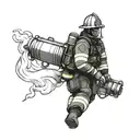 firefighter tattoo design idea