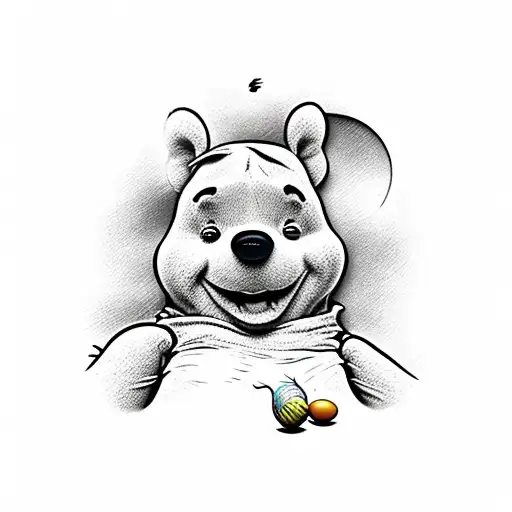 winnie pooh tattoo design idea