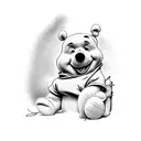 winnie pooh tattoo design idea