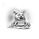 winnie pooh tattoo design idea