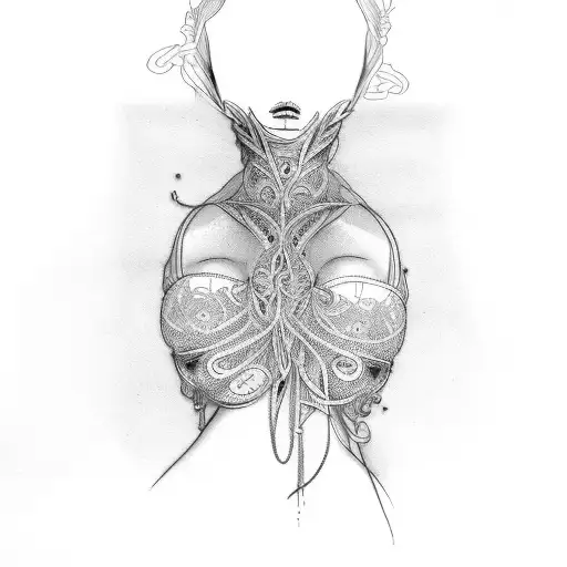 Elegant bondage tattoo design idea