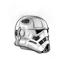 Star Wars Darth Revan Helmet tattoo design idea