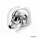 Star Wars Darth Revan Helmet tattoo design idea