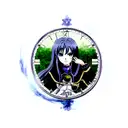 blue lock tattoo design idea