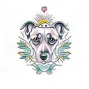 Chiweenie with cat tattoo design idea