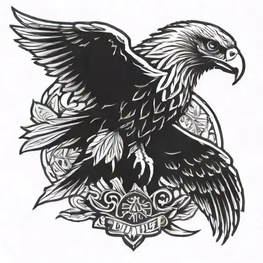 eagle Benfica 1904 tattoo design idea