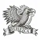 eagle Benfica 1904 written inside tattoo design idea