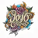 JoJo name written tattoo design idea