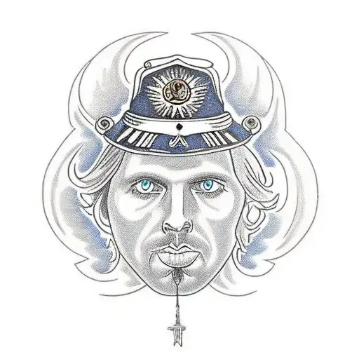 Triumph motorcycle with shenandoah and tom petty tattoo design idea