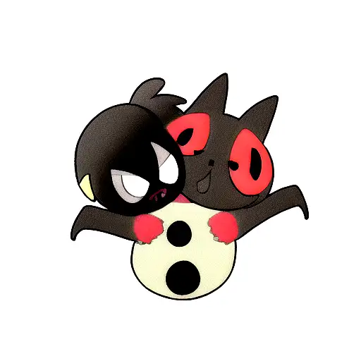 Ladybug annd Catnoir hug tattoo design idea