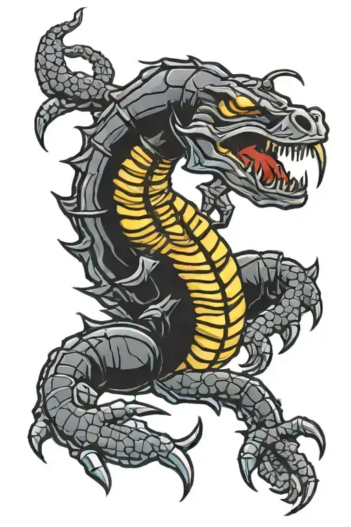 scorpion mortal kombat tattoo design idea