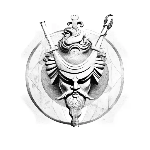 Greek mythology Zeus  tattoo design idea