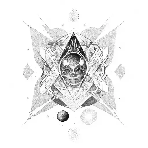 Cosmic exploration and astronomy tattoo design idea