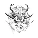 taurus and sagittarius tattoo design idea