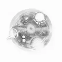 solar system planets in order and correct size tattoo design idea