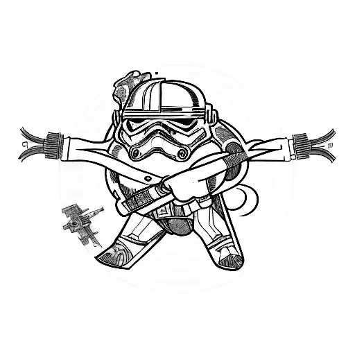 minialistique complementary starwars tattoo tattoo design idea
