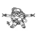 minialistique complementary starwars tattoo tattoo design idea