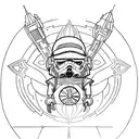 minialistique complementary starwars tattoo tattoo design idea