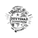 A suitcase with destination stickers representing all the places the client has traveled with their family tattoo design idea