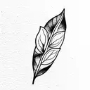 basil plant tattoo design idea