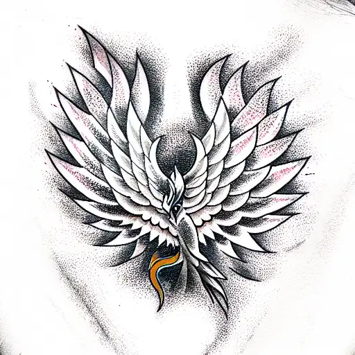 Phoenix tattoo design idea