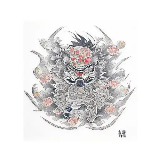 suminagashi tattoo design idea