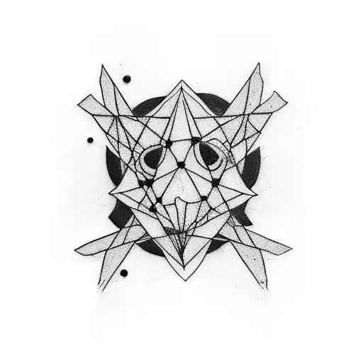 A punk rock inspired tattoo featuring an abstract representation of mental health struggles tattoo design idea