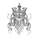 king cobra in a crown looking interesting tattoo design idea