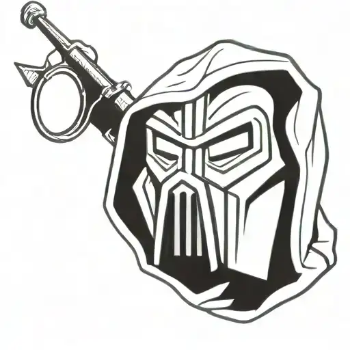 MF DOOM as a Jedi tattoo design idea