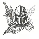 MF DOOM as a Jedi tattoo design idea