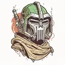 MF DOOM as a Jedi tattoo design idea