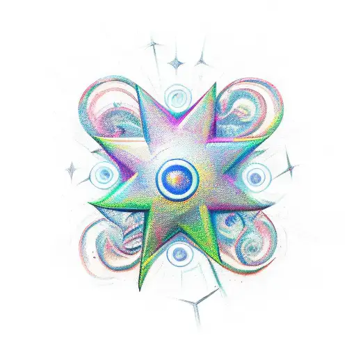 star of chaos tattoo design idea