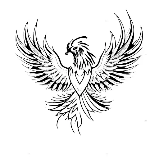 Tribe, phoenix, bird Of Prey, Tattoo, demon, feather, visual Arts, Bird,  beak, supernatural Creature | Anyrgb