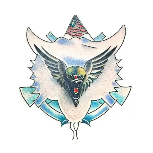 Vulture tattoo design idea
