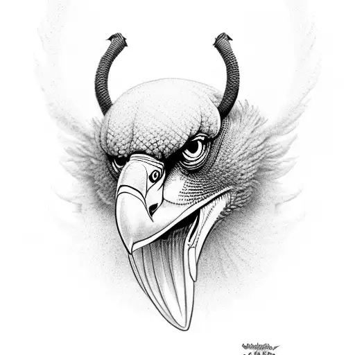 Vulture Flamengo tattoo design idea