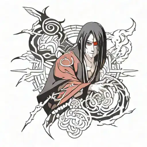 itachi uchiha tattoo design idea