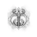 leviathan symbol tattoo design idea