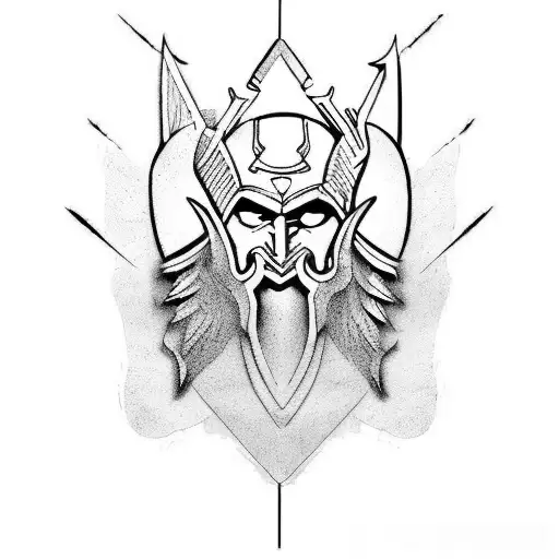 ares god of war tattoo design idea