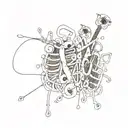 numbers 224 tattoo design idea