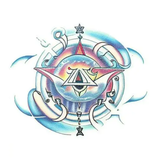 aquarius and cancer tattoo design idea