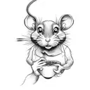 ratatouille bartending  tattoo design idea