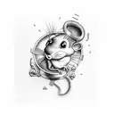 ratatouille bartending  tattoo design idea
