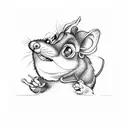 ratatouille bartending  tattoo design idea