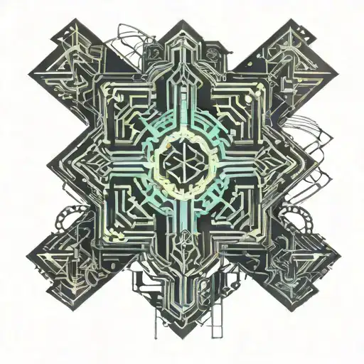 Religious Cross tattoo design idea