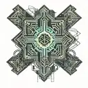 Religious Cross tattoo design idea