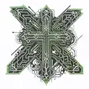 Religious Cross tattoo design idea